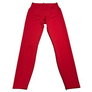Alo Yoga Airlift 7/8 High Waisted Leggings Pants Bright Red Small